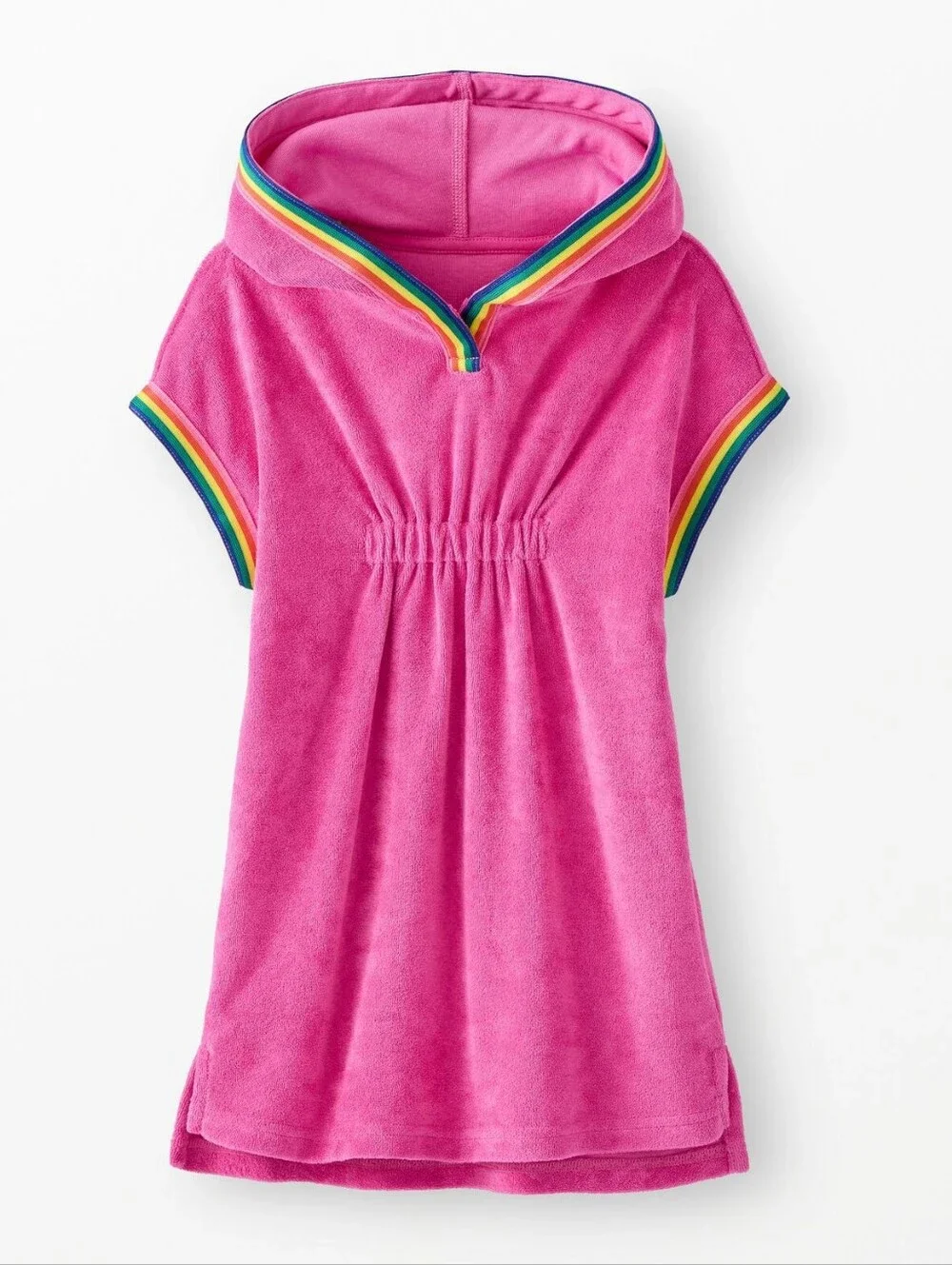 Hanna Andersson Pink Loop Terry Hoodie Cover Up Size 4